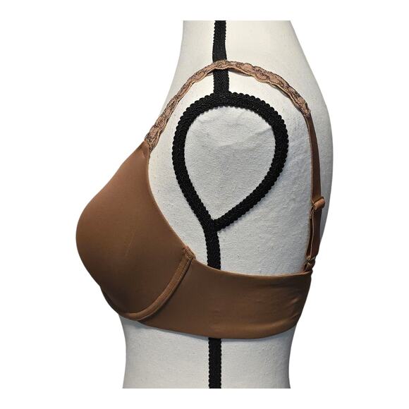 Natori T-Shirt Bra Womens Size 34D Brown Underwire Padded - Picture 2 of 8